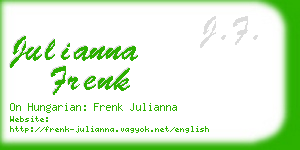 julianna frenk business card